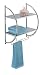 Polder 90-05 Double Bathroom Shelf and Towel Rack, Chrome