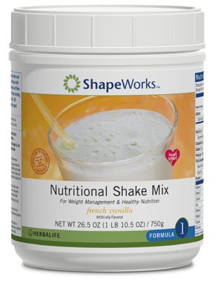 Herbalife ShapeWorks Formula 1 Nutritional Shake Mix - French Vanilla 750g by Garlic Soup Mixes