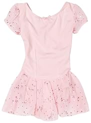 Girls Puff Sleeves Nylon/Spandex Sequined  Dress