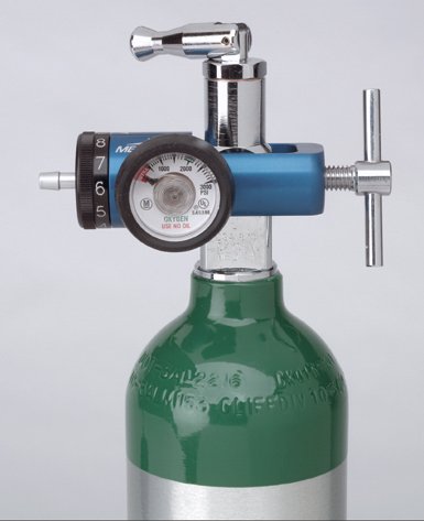 Medline Oxygen Regulators - 1/32 to 4 LPM Small Tank Regulator - 1 Each - Model HCSB8704