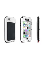 CE: Alienwork Case for iPhone 5/5S/5C Shock Proof Bumper Cover splash proof Metal white AP5C02-02-R1 - Alienwork