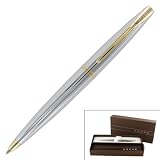 Cross ATX, Medalist, Ballpoint Pen, with Two-Tone Combination of Polished Chrome and 23 Karat Gold Plated Appointments (882-10)