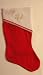 Candy Cane Trim Felt Christmas Stocking With Embroidered Name Neel