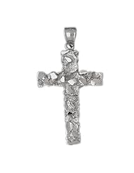 Clevereves 14K White Gold Pendant Cross 11 - Gram(s)