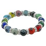 Evil Eye Multi Colored Stretch Bracelet