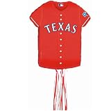 Texas Rangers Baseball - Shirt Shaped Pull-String Pinata