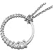 14K White or Yellow Gold Diamond Journey Pendant - 0.20 Ct. TW