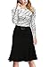 Miusol Women's Scoop Neck 2/3 Sleeve Optical Illusion Slim Cocktail Party Dress