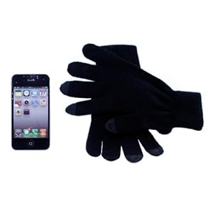 Black Smart Phone Texting Gloves by Boho Tronics