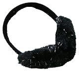 Girls Tinsel Rhinestone Faux Fur Earmuffs