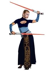 Apparel: Rubies Costume Womens Star Wars Clone Adult Asajj Ventress, Multicolor, Standard - Rubie's Costume