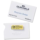 Produkt-Bild: Durable 8117-19 Namensschilder mit Magnet 54 x 90 mm Inh.25 farblos