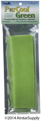 Pack of (6) ClenAir® PurCool Green • Condensate Pan Strips # PCG10T , Treats up to 10 Tons