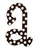 My Baby Sam Polka Dot Letter a, Brown/White