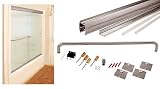 CRL Brushed Nickel Cottage CK Series Sliding Shower Door Kit 60 x 60 with Clear Jambs for 1/4 Glass