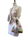 K1AL&D1 Phuket Spring of Katty TESAGE tote bags, comes with Purse Insert (Drawstring Organizer), Upholstery Cotton Chenille Pattern, Shoulder bags