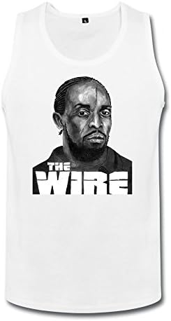 Men 100% Cotton Omar Little Tank Shirt XXL White