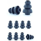 Black, Small - Earphones Plus Brand, Triple Flange Replacement Ear Tips, Earbuds for In-Ear Earphones. (See Fit Information in Details Below)