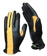 Brazimoto Player Black Gold Medium Womens Scooter Gloves