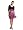 Black/pink Swan