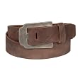 Mens Genuine Leather 1.5 Inch Slit Notch Distressed Fashion Belt by Gary Majdell Sport