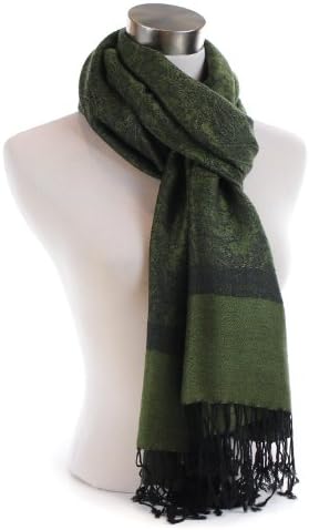 Classic Paisley Two Tone Pashmina Wrap Shawl Scarf