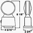 WARNING LIGHT (Peterson Mfg. V314MA)