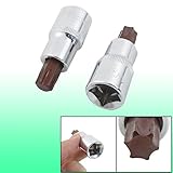 uxcell　ソケットビット スクリュードライバーソケット　Tタイプ自動車スクリューソケットドライバー　　13ｍｍのスクエアソケット