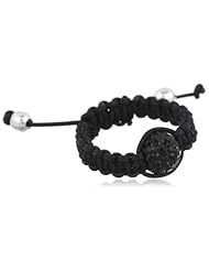 Crystal Fireball Macramé Ring, Size 7