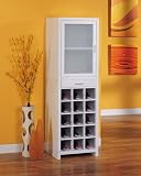 Alex Fifteen Section Wine Cabinet (Black) (60.75H x 19W x 15.75D)