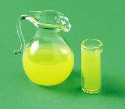 Buy Pitcher of Orange Juice with a Filled Glass- Dollhouse Miniature