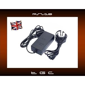 Girlz Gaming World Black Ps2 3 Pin Ac Power Supply For Slim Line 7Xxx Console