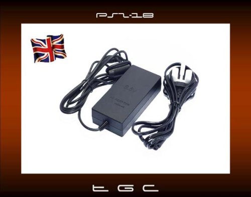 Girlz Gaming World Black PS2 3 Pin AC Power Supply for Slim Line 7XXX Console