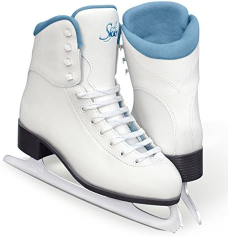 SoftSkate by Jackson GS181 Misses Ice Skates White with Coloured Lining Recreational Level Figure Skating