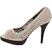 41mZSRinmlL. AA75  Paolo Bentini Womens Crystal Thong Sandal,Pewter,37 EU/7 B(M) US