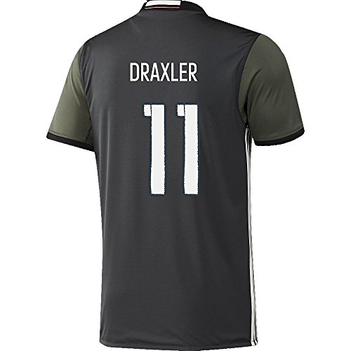 Adidas DFB Deutschland Fussball Trikot Away Euro EM 2016 Julian Draxler Kinder grau grün Größe 164