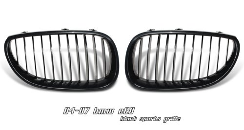 NEW 2004 2005 2006 2007 (04 05 06 07) BMW E60 5-SERIES BLACK GRILLE GRILL 525i 530i 545i 550i M5