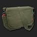 Olive Green Heavyweight Military Inspired Messenger Bag