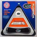 Florida Gators Billiard Accessories Kit - includes Triangle Rack, Cue Ball and Brush