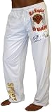 ED HARDY Christian Audigier Mens Tattoo Athletic Sport Drawstring Track Suit Pants White