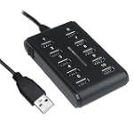 TRIXES HUB USB 2.0 noir 10 ports Plug...