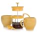 Sunflower French Press Set for 2 HuesNBrews 
