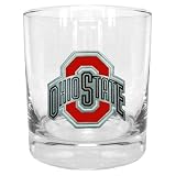 Ohio State University Buckeyes Double Rock Glass