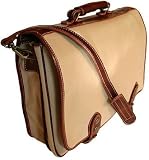 Review Floto Imports  / Floto Imports Roma Canvas Messenger Bag Leather Business Cases