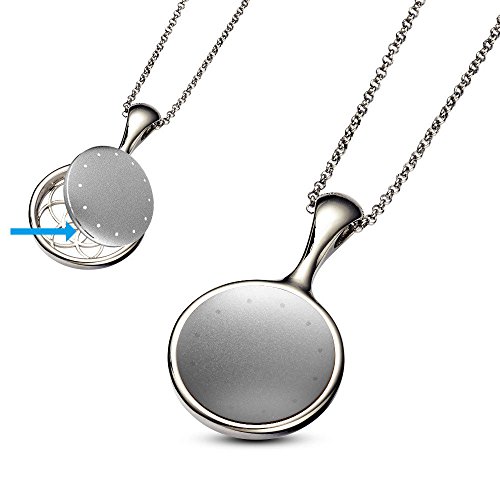 Eallc Bloom Stainless Steel Pendant Fitness Sleep Monitor for Misfit Shine Smart Pedometer waterproof sports Android IOS,Nice Gift for All Female You Cherish and Love