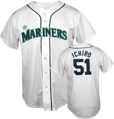 Ichiro Suzuki Majestic MLB Replica Seattle Mariners Kids 4-7 Jersey