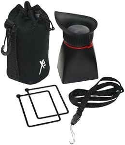Xit XTLCDMV Professional LCD Viewfinder with 2X Magnification (Black)