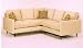 2 pc custom sectional sofa with straight line styling and wood legs