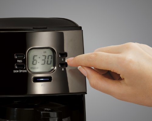 Hamilton Beach 43255R Black Ice Metal Collection 12-Cup Coffee Maker