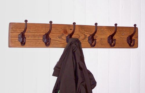 Alpine Craft Works Wooden Coat Rack / Wall Mount (CR03-36-BRN-ACRN)